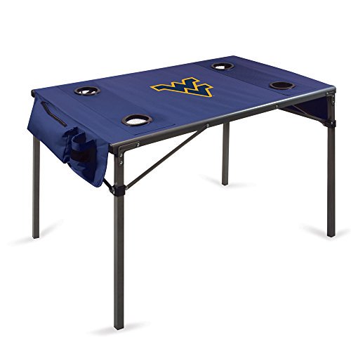 Travel Table -Navy (Universidad de West Virginia) Impresión digital Picnic Time 799-00-138-834-0