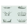 thumbnail image 1 of Grey Cutting Board, Different Kinds of Antique Crowns Queen King Imperial Theme Vintage, Decorative Tempered Glass Cutting and Serving Board, Large Size, Pale Green and White, by Ambesonne, 1 of 1