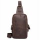 thumbnail image 1 of Bolso de pecho ajustado de cuero para hombre Bolso bandolera de cuero para mujer Bolso pequeño de piel de vaca de gran capacidad, 1 of 6