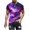 Multicolor, variant on Mens Tops Plus Size under $5 Short Sleeved Galaxy Printed Round Neck T-shirt Multicolor XXL