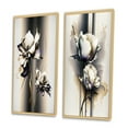 thumbnail image 3 of Designart "White Orchid on Golden Beige Canvas III" Orchid Framed Wall Art Set Of 2 - White Floral Framed Wall Art Set Of 2, 3 of 7