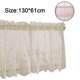 thumbnail image 2 of 1 Uds. Cortina con cenefa de encaje Floral bordado cortina de ventana corta semitransparente para cocina hermosa decoración de ventana de comedor Xemadio 223256-1, 2 of 9