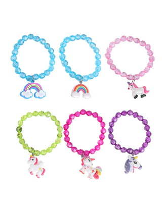 9 Pieces Colorful Unicorn Bracelet Girls Unicorn Bracelets Rainbow
