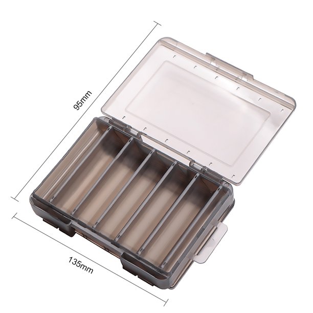Caja de señuelos de pesca Caja de cebo de doble cara Organizador de aparejos de pesca (S gris) Ehuebsd Para estrenar