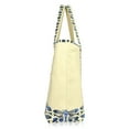 thumbnail image 6 of DALIX 22" Shopping Tote Bag Heavy Cotton Canvas (Zippered Top) Blue Antique Fish, 6 of 6