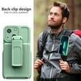 TJS for iPhone 14 Case, with Belt Clip Holster and Tempered Glass, Heavy Duty Military Grade