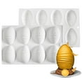 thumbnail image 7 of Easter Cake Mold Non-stick DIY Silicone 8 Cavity Dinosaur Egg Dessert Chocolate Baking Mould Kitchen Gadget, 7 of 7