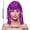 Hot Pink, variant on HuangHuanChen Womens PET Fringe Wig Colorfur Sparkling Festival Headpiece For Cheerleaders and Sports Fans Black