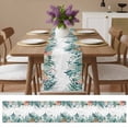 thumbnail image 4 of Ocean Gradient Green Seaweed Table Runner 13x48in Non-Slip Cotton Linen Table Runners, Summer Starfish Conch Dresser Scarves TableRunner for Dinner Kitchen Dining Wedding Party, 4 of 9