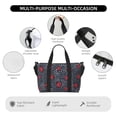 thumbnail image 3 of Travel Duffle Bag red starfish crab Travel Tote Bags Carry on Luggage Waterproof Weekender Bags with Top Handle Adjustable Shoulde Strap for Travel Gym, 3 of 5