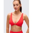 thumbnail image 4 of CRZ YOGA Butterluxe Twist Deep V Neck Sports Bra For Women, 4 of 6