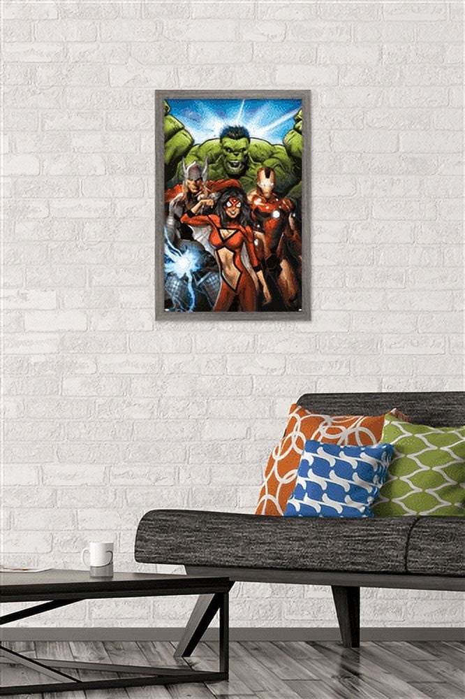 Marvel Comics - Spider Woman - Avengers Assemble #10 Wall Poster, 14.725" x 22.375", Framed