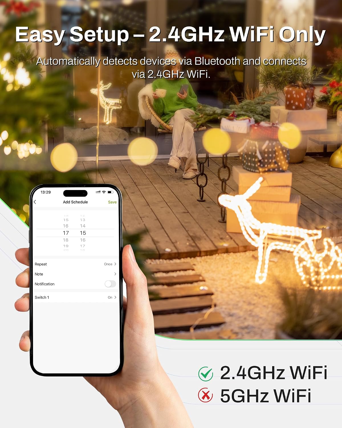 BN-LINK Smart WiFi Outdoor Outlet with Timer and Voice Control photo 5