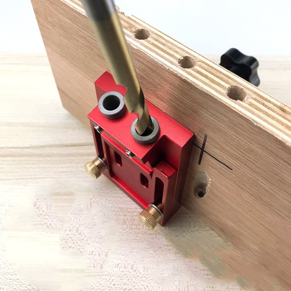 1 Set Portable Pocket Hole with Double 15 Degree Drill Guide for Woodworking, Carpentry Tool Kit