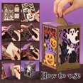 thumbnail image 6 of Halloween Pumpkin Lantern Wooden Square Carved Pumpkin Decor, Hanging Halloween Decorations for Home Table Centerpiece Fall Decor, Halloween Party Decorations Rustic Fall Decor, 6 of 6