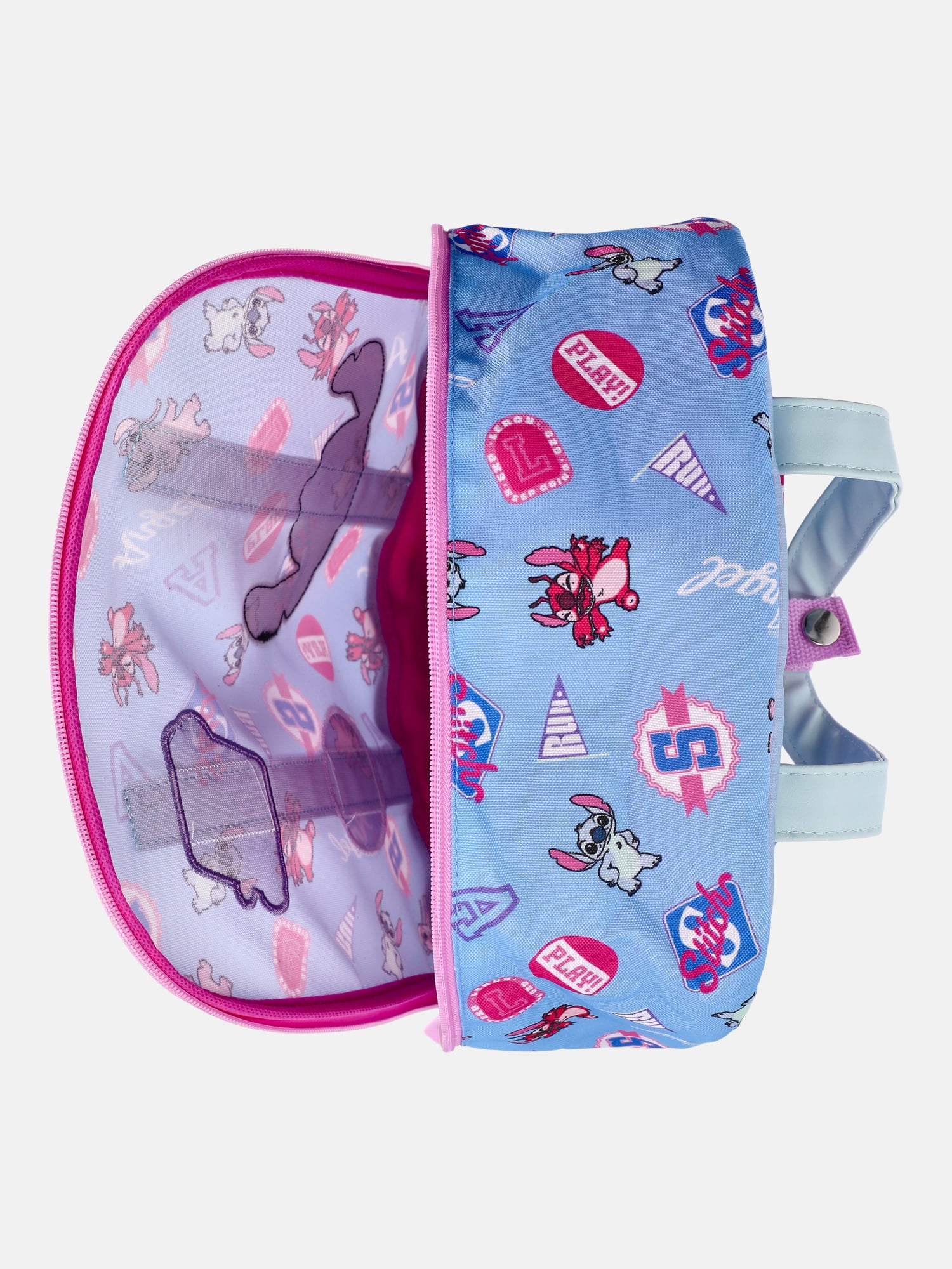 Disney Lilo & Stitch Girls' 17" Commuter Travel Backpack, Light Blue