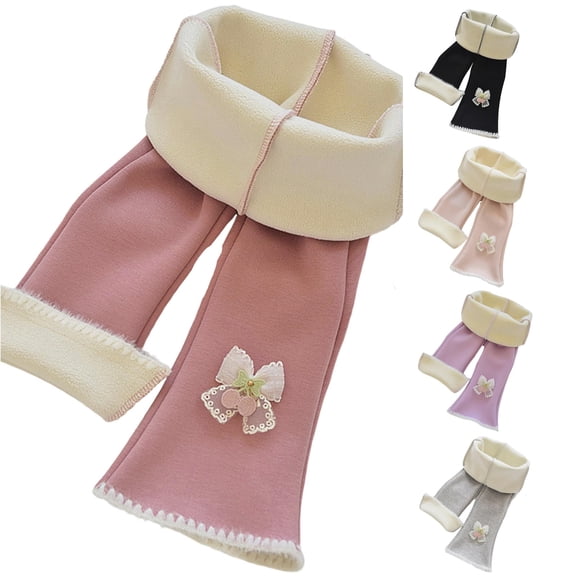 Toddler Girls Thicken Leggings Bow Knitted Footless Tights Warm Stretchy Winter Leggings Size 4-5T ,Pink