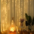 thumbnail image 5 of Cortina de luces USB para dormitorio con hadas navideñas y mando a distancia, regalo de Año Nuevo, colgante para árbol de Navidad, decoración para fiestas en el hogar, 5 of 5