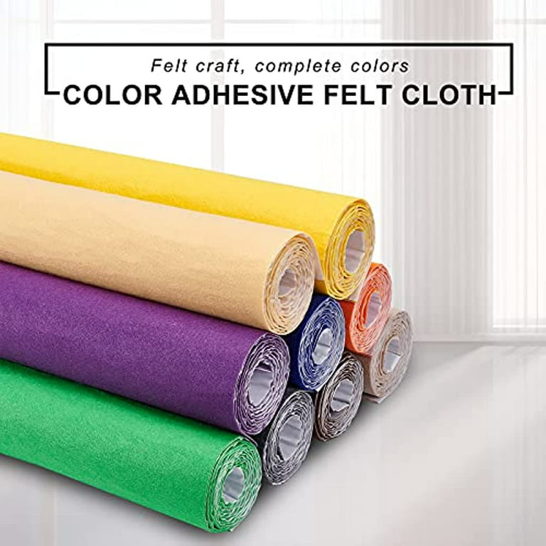 15 Pcs Adhesive Back Felt Sheets Fabric Sheets Self-Adhesive Multi-Purpose  Felt Cloth for Home DIY Art Craft Making (Mixed Color)