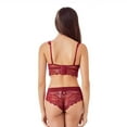 thumbnail image 4 of Women Push Up Embroidery Bras Set Lace Lingerie Bra and Panties and and High Waist Panty 3 Piece, 4 of 5