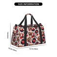 thumbnail image 3 of Zufioo record lips Skull Print Hand-Held Messenger Travel Bag, Business Travel Luggage Bag Overnight for Men and Women, 3 of 7
