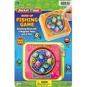 JA-RU Pocket Travel Magnetic Fishing Game, RED, D-8