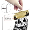 thumbnail image 6 of FORMRS Acrylic Clipboard with Low Profile Clip Standard A4 Letter Size, 12.5" x 9", Owl, 6 of 8