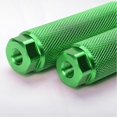 thumbnail image 3 of clavijas para bicicleta, de aleación de aluminio, antideslizantes, con base de plomo, para ejes de 3/8 pulgadas, color verde, 3 of 5