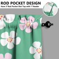 thumbnail image 5 of Rustic Wildflower Curtains 36 Inch - 3 Panel Farmhouse Bohemian Set with Vintage Floral Design, Rod Pocket Kitchen Window Drapes for Cottage Decor, 5 of 5