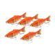 thumbnail image 3 of 5 piezas señuelos de pesca Swimbaits Luros de natación realistas Multi articulados para truchas accesorios de pesca de lubina de salmón azul, 3 of 8