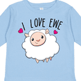 thumbnail image 4 of Inktastic I Love Ewe- cute sheep Boys or Girls Long Sleeve Toddler T-Shirt, 4 of 5
