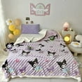 thumbnail image 1 of Hello Kitty Cartoon Plush Blanket Toy  Cinnamoroll Kuromi Soft Multi Functional Arctic Velvet Milk Velvet Blanket Kid Gift ZR, 1 of 7