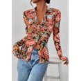 thumbnail image 4 of Blusa de Malla Floral para Mujer PRETTYGARDEN 2025 XXL, 4 of 8