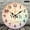 12x12in, variant on Patifu Wooden Wall Clock Grow With Grace Butterfly Rainbow Print Silent Battery Operated 10x10in
