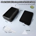 thumbnail image 3 of WIBIMEN Mini Ice Cube Trays, Upgraded Small 104x4 Ice Cube Tray for Chilling Drinks and Juices - Easy Release, Black Trays with Ice Bin and Scoop (4 Pack), 3 of 6