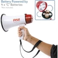 thumbnail image 4 of Pyle-Pro Home Mégaphone LED 30W avec Sirène, Blanc, Moyen PMP37LED, 4 of 4