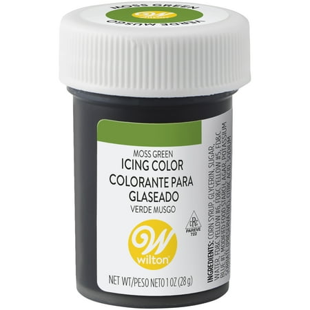 Wilton Moss Green Food Coloring Edible Gel for Baking & Cake Decorating No Taste 1 oz.