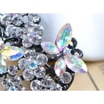 thumbnail image 3 of Womens Floral y Tone Crystal Rhinestone Insect Butterfly Love Flower Heart Brooch Pin, 3 of 5