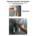 thumbnail image 4 of Qholemyo Suction Cup Shower Bathroom Shower Shower Head Fixed Artifact Punch- Removable Shower Head Base Shower Wand Holder Hand Shower Holder Shower Head Bracket, 4 of 7