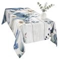 thumbnail image 2 of Blue Gray Pumpkins Fall Table Cloth Waterproof Tablecloths, Thanksgiving Eucalyptus Leaves Tablecloth Dining Table Cover for Kitchen Party Tabletop Outdoor, Rectangle Tablecloth 60x120 Inch, 2 of 9