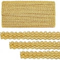 thumbnail image 5 of 15 Yards Golden Braid Lace Trim 15mm Wavy Woven Lace Ribbon Filigree Gimp Braid Trim for Curtain Upholstery Home Decoration Handicraft, 5 of 9