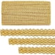 thumbnail image 1 of Cinta de encaje trenzado dorado de 15 yardas (15 mm), cinta de encaje ondulado tejido de 15 mm, adorno de filigrana trenzada para cortinas, tapicería, decoración del hogar y manualidades., 1 of 9