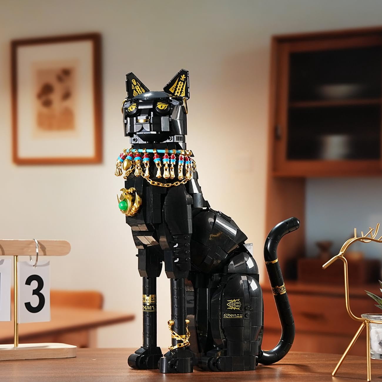 Cubimana Egyptian Pharaoh Cat Building Blocks Toy Home Decor for Kids and Adults (1274PCS)