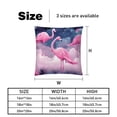 thumbnail image 5 of Flamingo Covers- Set of 2 Throw Pillows in Various Sizes (16x16, 18x18, 20x20 inches) with Stylish Patterns for Home Decor and Comfort - Pillow Inserts Included, 5 of 6