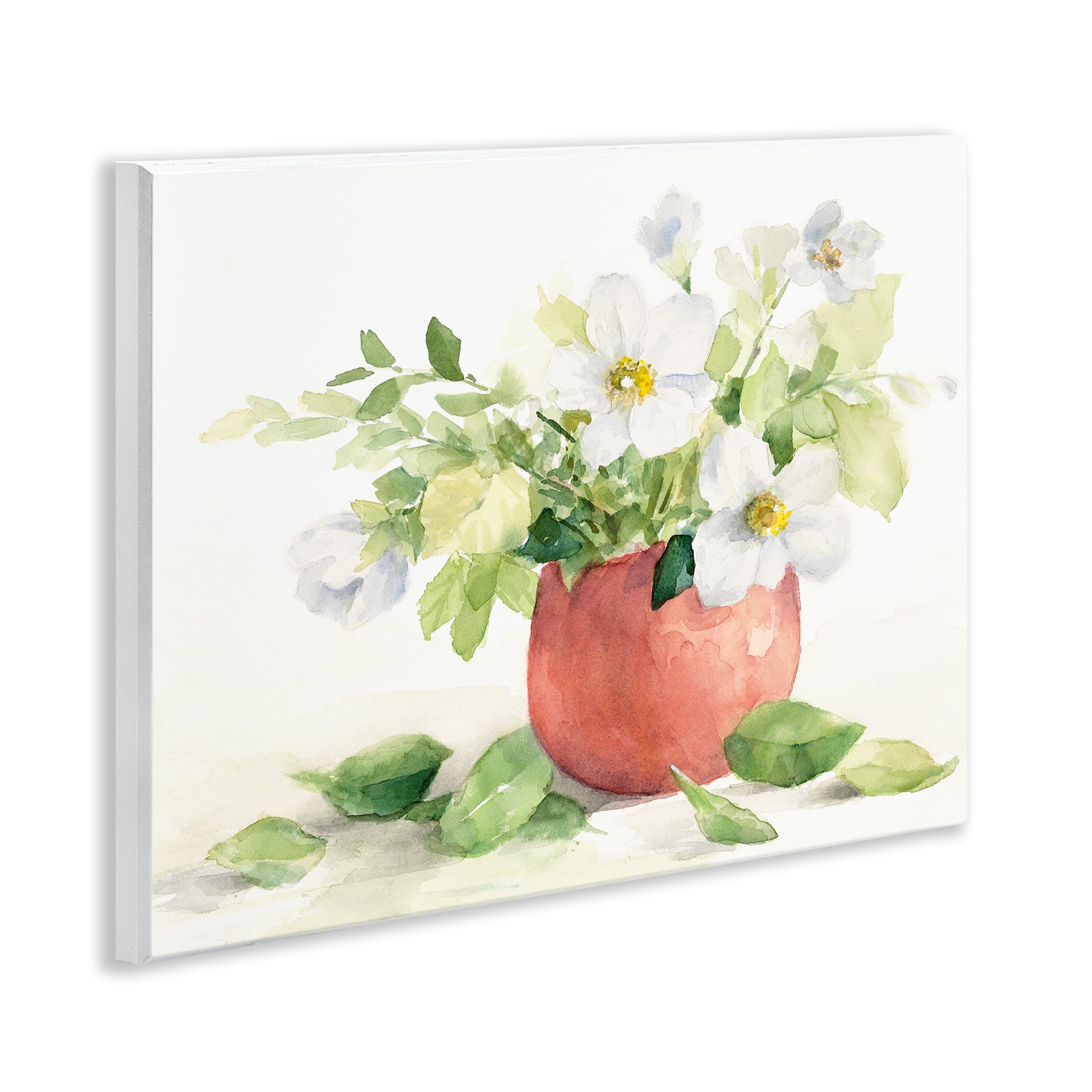 Stupell Industries White Anemones in Copper Vase Wall Plaque Art, design by Lanie Loreth