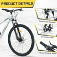 thumbnail image 4 of 29 Inch Supension Mountain bike for Men Women,8 Speed(Sliver), 4 of 6