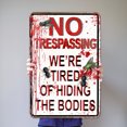 thumbnail image 3 of Placa Metal Vintage Pintura Hierro Rectangular Advertencia Arte Pared Del 30x40cm, 3 of 9