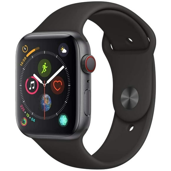 Apple Watch Series 4 (GPS + Cellular, 44mm) - Space Gray Aluminum Case with Black Sport Band