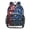 Red White and Blue Stars Pattern, variant on PVC Transparent Backpacks Clear Backpack for Travel and Outings Red White and Blue Stars Pattern