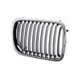 thumbnail image 3 of Tomoka Replacement Parts Front Right Passenger Side Upper Grille Grill Assembly With Chrome Shell Frame With Black Insert Bar Compatible With BMW 1997-1999 3 Series E-36 318 323 328 M3, 3 of 3